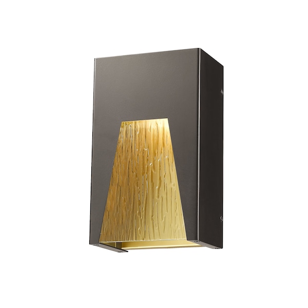 Z-Lite Millenial 1 Light Outdoor Wall Light, Bronze Gold & Chisel 561S-DBZ-GD-CSL-LED - main